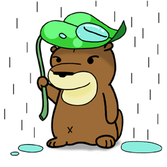 [LINEスタンプ] 可愛い韓国カワウソ。 ダルスの画像（メイン）