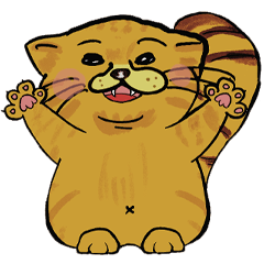 [LINEスタンプ] Wonky Mournul - ずれた鼻のマヌルの一日