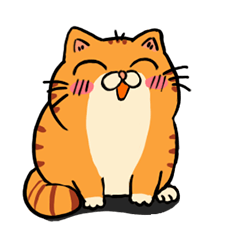 [LINEスタンプ] 遅刻しそうになって慌てた猫