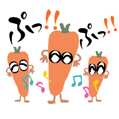 [LINEスタンプ] 叫ぶ野菜果物達