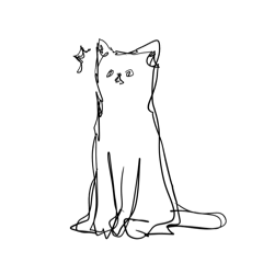 [LINEスタンプ] しょぼくれて不機嫌なねこ