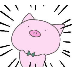 [LINEスタンプ] ぶた初スタンプ