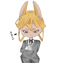 [LINEスタンプ] 疲れを癒してあげたいうさぎ執事