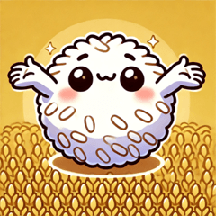 [LINEスタンプ] 黄金色のおむすび達