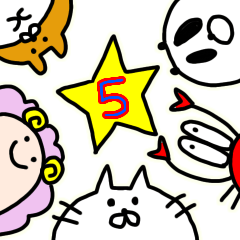 [LINEスタンプ] ゆる〜い落書きねこちゃんフレンズ5