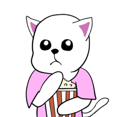 [LINEスタンプ] 白猫の雲のぼーや