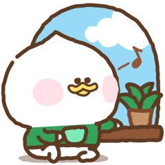 [LINEスタンプ] Beammy 11 Chill Green (日本語)