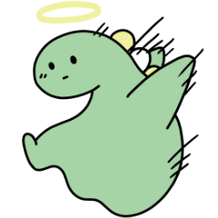 [LINEスタンプ] 恐竜のおばけ