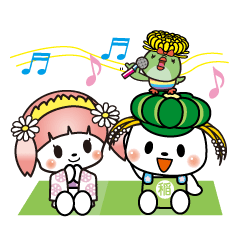 [LINEスタンプ] 新ファミリー稲敷さくらちゃんいなっち