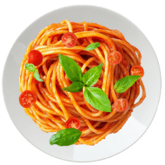 [LINEスタンプ] パスタのトッピングを追加してね。