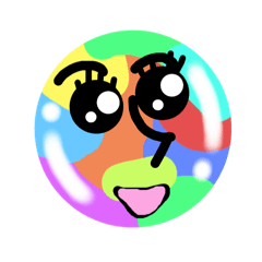 [LINEスタンプ] いろいろな顔の表情 カラフルバージョン