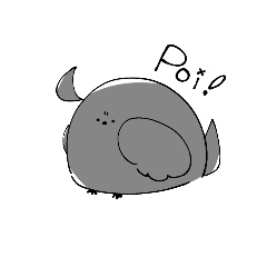 [LINEスタンプ] 自称カッコイイカラスのPoi