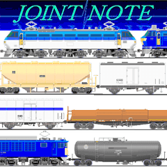 [LINEスタンプ] jointnote 列車スタンプ