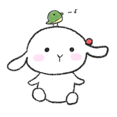 [LINEスタンプ] うさぎのうーちゃん 春