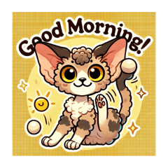 [LINEスタンプ] デボンレックスのキュートな気持ち