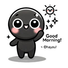 [LINEスタンプ] くろポン♪