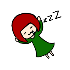 [LINEスタンプ] かわいいみどりの女の子のスタンプです