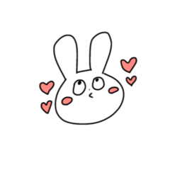 [LINEスタンプ] 普段使いゆるうさぎ