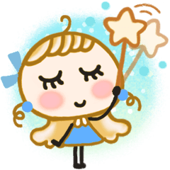 [LINEスタンプ] 心澄みわたる♡スカイブルーの画像（メイン）