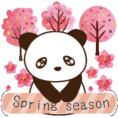 [LINEスタンプ] パンダのspring season