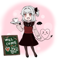 [LINEスタンプ] ウエイトレスデビ娘ちゃん