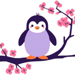 [LINEスタンプ] 春の日常ペンギン2