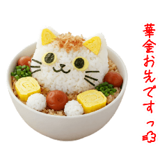 [LINEスタンプ] ねこまんま、さらっと一言