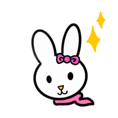 [LINEスタンプ] 可愛いうさぎ（バニー）