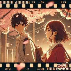 [LINEスタンプ] 「恋、桜色に染まる。」