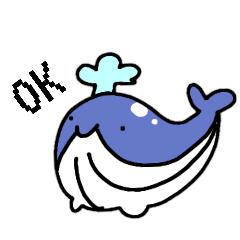[LINEスタンプ] まるまるくじら