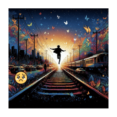 [LINEスタンプ] ロマンティック鉄道❤️恋の片道切符