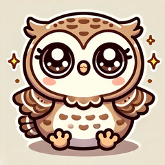[LINEスタンプ] ふくろうの感情スタンプ1