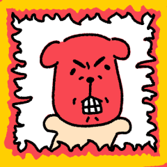 [LINEスタンプ] 顔の長い子犬