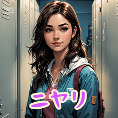 [LINEスタンプ] 表情豊かな女子高生スタンプ