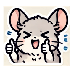 [LINEスタンプ] 可愛くて、使いやすいチンチラ風スタンプ