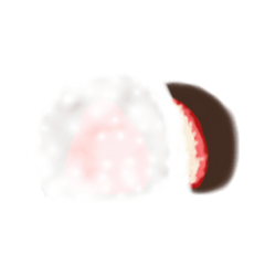 [LINEスタンプ] いちご大福餅ちゃん