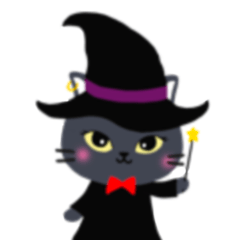 [LINEスタンプ] 魔女ネコ★ピピの日常スタンプ