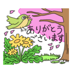 [LINEスタンプ] 春のほのぼのスタンプ