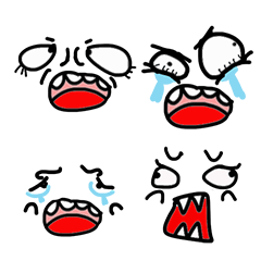 [LINEスタンプ] 知的な笑顔-1-294