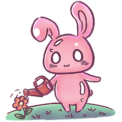 [LINEスタンプ] かわいくて愛らしい水滴ウサギ3
