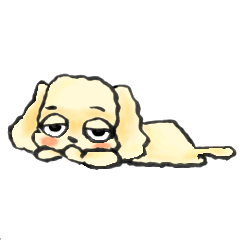 [LINEスタンプ] ゆるだる犬【太郎】1