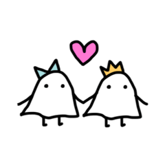 [LINEスタンプ] オバケちゃんとオバケくん2 -ふたりの日常-
