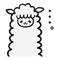 [LINEスタンプ] アルパカさんの気持ち