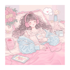 [LINEスタンプ] かわいいファンシーイラストの女の子 たち
