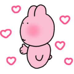 [LINEスタンプ] カワイイうさぎ(2頭身)