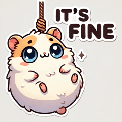 [LINEスタンプ] ブラブラのハムスターのスタンプ@SFW