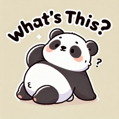 [LINEスタンプ] ブラブラのパンダのスタンプ@SFW