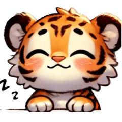 [LINEスタンプ] シベリアタイガーの赤ちゃん