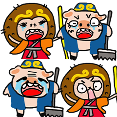 [LINEスタンプ] 知的な笑顔-6-300