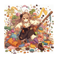 [LINEスタンプ] 手芸少女2